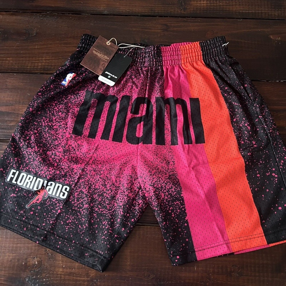 Mitchell & Ness Miami Heat Floridians Swingman Shorts